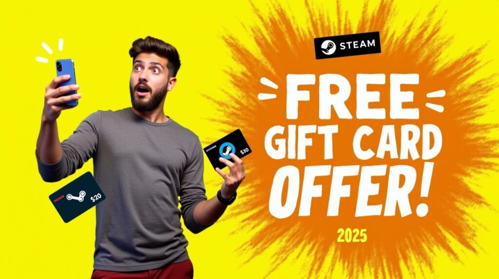 Steam Gift Card Offer 2025: 100% Working Methods to Get Free